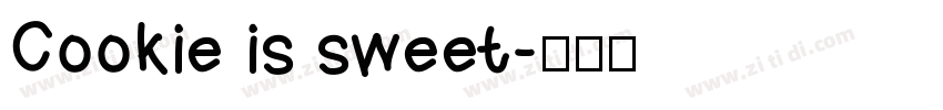 Cookie is sweet字体转换